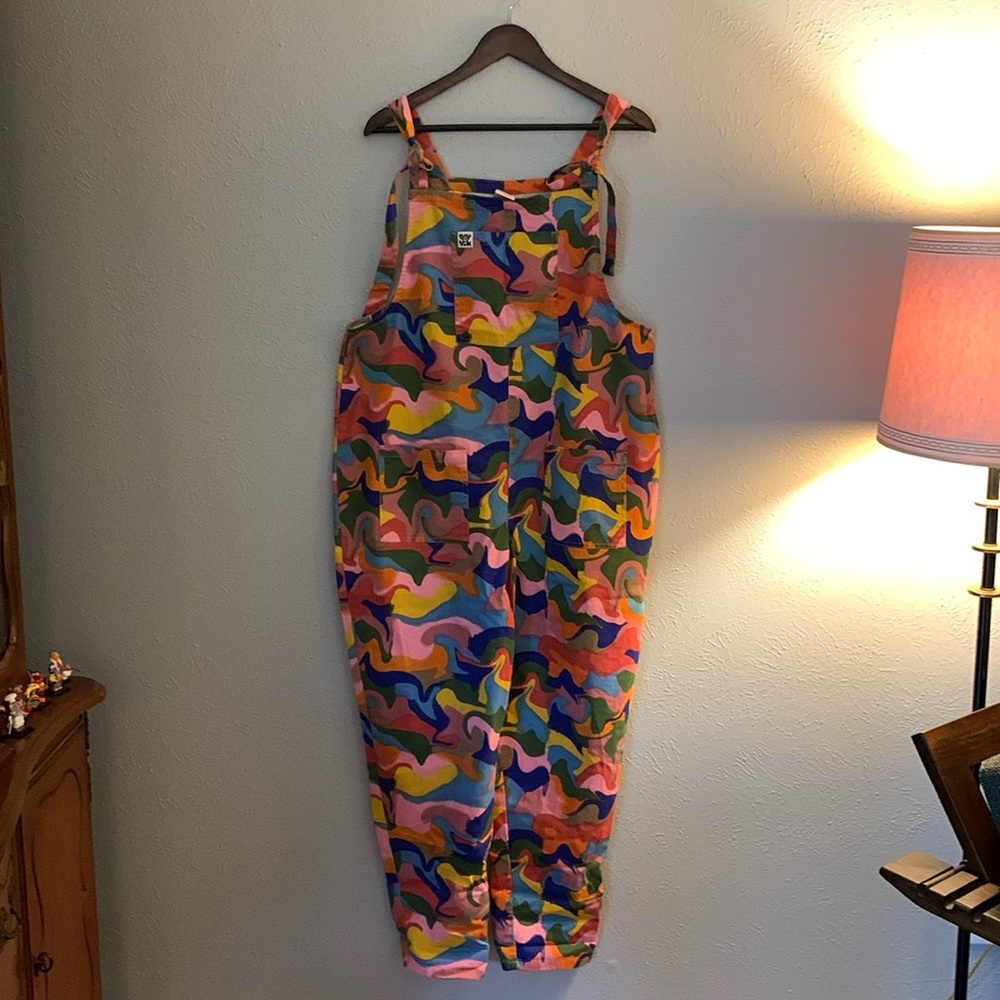 Lucy & Yak Original Dungarees - Rainbow Swirl